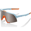 100% S3 Sunglasses with HiPER Silver Mirror Lens - Soft Tact Two Tone