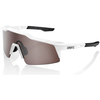 100% Speedcraft SL Sunglasses with HiPER Mirror Lens - Matt White/Silver
