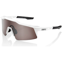 100% Speedcraft SL Sunglasses with HiPER Mirror Lens - Matt White/Silver