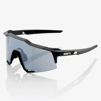 100% Speedcraft Sunglasses - Soft Tact Black/Smoke Lens