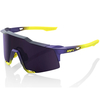 100% Speedcraft Sunglasses with Dark Purple Lens - Matt Metallic Digital Brights
