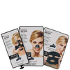 Iroha Nature Charcoal Mask Kit Set of 3 Masks for Face; Sheet,  Peel and Strip